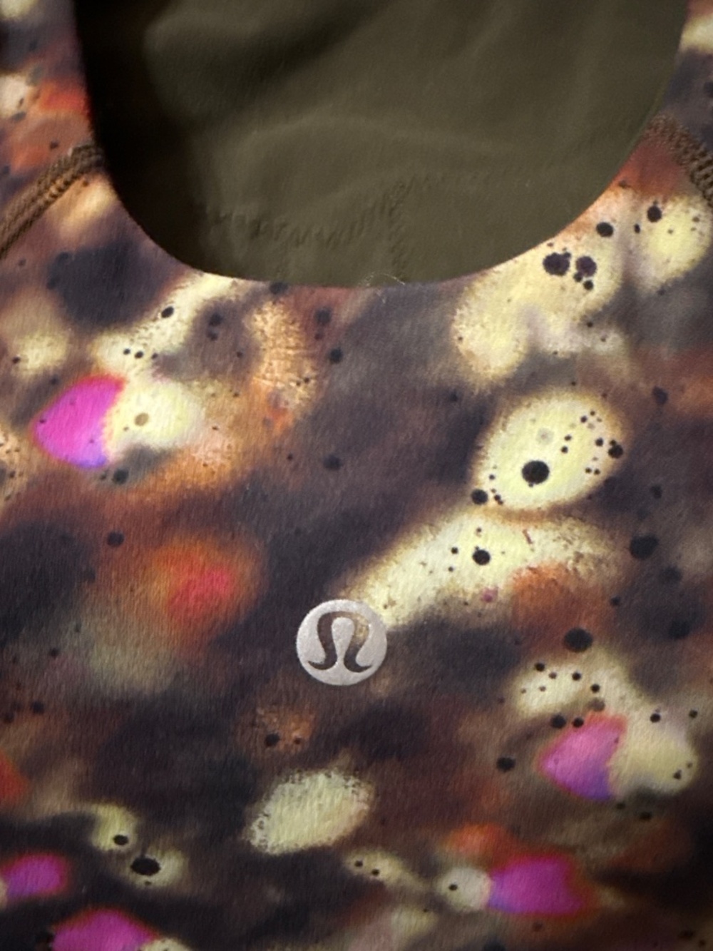 LULULEMON Athletica Multi Colored Tie Dye Sports Bra size 4 - Picture 3 of 6